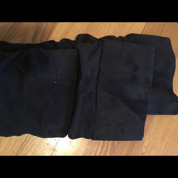 Platform boots. Suede gathered. - Picture 2 of 5